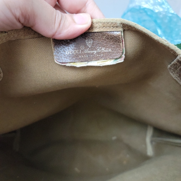 100% Authentic GUCCI vintage web sherry line tote - Picture 11 of 14